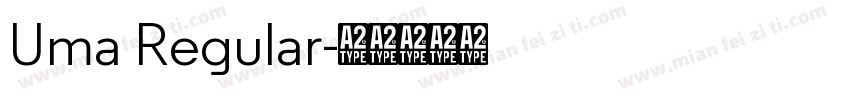 Uma Regular字体转换